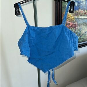 Blanco by Nature Cotton Bandana Hem Crop Top